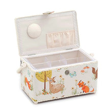 Load image into Gallery viewer, &#39;Woodland&#39; Deep Rectangle Sewing Box 15 x 30 x 17cm (d/w/h)