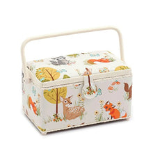Load image into Gallery viewer, &#39;Woodland&#39; Deep Rectangle Sewing Box 15 x 30 x 17cm (d/w/h)
