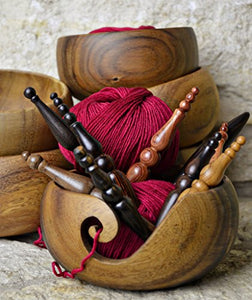Furls Wooden Yarn Bowl