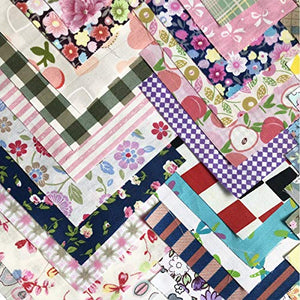 200 pcs Fabric Squares Sheets Patchwork Craft Cotton Quilting Fabric Bundles